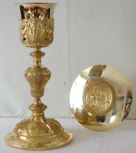 French Antique Baroque Chalice